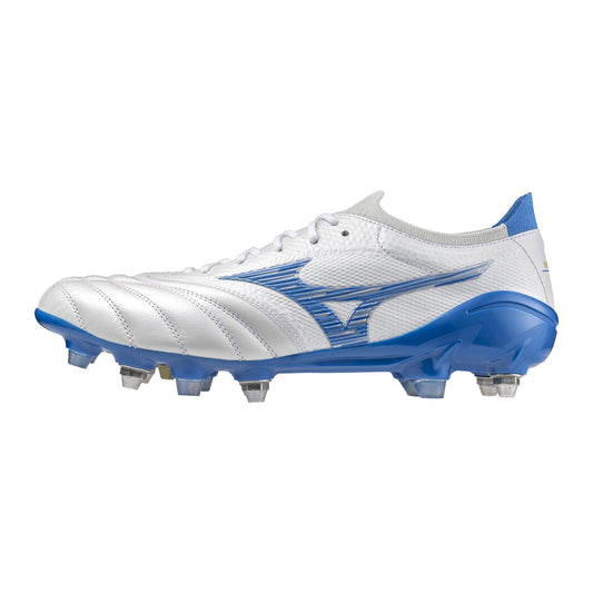 MIZUNO MORELIA IV MADE IN JAPAN MIX WHITE BLUE